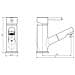 Miscelatore Per Lavabo Con Spruzzo Estraibile Cornwall - Foto miniatura 2