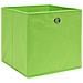 Contenitori 4 pz in Tessuto non Tessuto 28x28x28 cm Verde - Foto miniatura 2