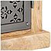 Credenza Con Ante In Acciaio 60x35x75 Cm In Massello Di Mango - Foto miniatura 2