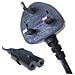 2m UK M / C7, C7 coupler, BS 1363, Maschio / femmina, 183g - Foto miniatura 1
