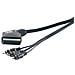 2m Scart / RCA Cable 2m SCART (21-pin) 3 x RCA Nero - Foto miniatura 1