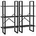 Scaffale Portaoggetti Grigio 60x30x210 cm in Legno Multistrato - Foto miniatura 2