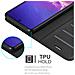 Custodia Compatibile Con Samsung Galaxy A91 In Nero Carbone - Coperchio Protettiva Con Chiusura Magnetica, Funzione Stand E Tasca Per Le Carte - Foto miniatura 5