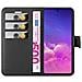 Custodia Compatibile Con Samsung Galaxy A91 In Nero Carbone - Coperchio Protettiva Con Chiusura Magnetica, Funzione Stand E Tasca Per Le Carte - Foto miniatura 7