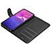 Custodia Compatibile Con Samsung Galaxy A91 In Nero Carbone - Coperchio Protettiva Con Chiusura Magnetica, Funzione Stand E Tasca Per Le Carte - Foto miniatura 8