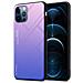 Custodia Compatibile Con Apple Iphone 12 / Iphone 12 Pro In Rosa - Blu - Coperchio Protettivo Bicolore In Vetro Temperato E Silicone Tpu - Foto miniatura 1