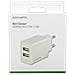 Alimentatore di rete USB 5V 2.4A Colore: Bianco - Foto miniatura 1