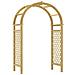 Arco Con Traliccio 141x97x243 Cm In Legno Di Pino Impregnato - Foto miniatura 2