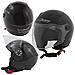 Casco Scooter Moto Bambino Ragazzo Protettivo Certificato Ece 22-05 Nero Xl - Foto miniatura 1