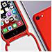 Cover Semirigida Per Iphone 7, 8, Se 2020/2022 Cordino Nylon 80 Cm Rossa - Foto miniatura 3