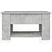 Tavolino Da Salotto Grigio Cemento 79x49x41cm Legno Multistrato - Foto miniatura 3
