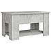 Tavolino Da Salotto Grigio Cemento 79x49x41cm Legno Multistrato - Foto miniatura 5