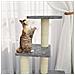Albero Per Gatti Con Tiragraffi In Sisal Grigio Chiaro 92 Cm - Foto miniatura 7