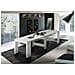 Tavolo Allungabile Martino, Consolle Allungabile Fino A 12 Posti, Tavolo Con Portallunghe, 100% Made In Italy, Cm 51/300x90h77, Bianco Lucido - Foto miniatura 1