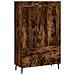 Credenza Rovere Fumo 69,5x31x115 Cm In Legno Multistrato - Foto miniatura 2