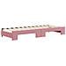Divano Letto Estraibile Con Cassetti Rosa 80x200 Cm Velluto - Foto miniatura 8
