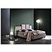 Letto Matrimoniale, Modello Santa Fe Dallo Stile Eccentrico E Informale, Rete Da 160x200 Cm Con Doghe In Legno, Box Contenitore, Tessuto Sfoderabile, Made In Italy - Foto miniatura 3