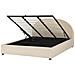 Letto Contenitore Bouclé Beige 180 X 200 Cm Vaucluse - Foto miniatura 4