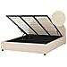 Letto Contenitore Bouclé Beige 180 X 200 Cm Vaucluse - Foto miniatura 7