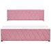 Letto Contenitore Velluto Rochefort 160 X 200 Cm Rosa - Foto miniatura 8