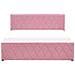 Letto Contenitore Velluto Rochefort 160 X 200 Cm Rosa - Foto miniatura 12