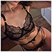 Set Di Biancheria Intima Pethuel Con Corsetto E Perizoma Qqfz-a12-0508-1 Nero - Foto miniatura 4