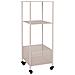 Carrello Torres - Beige - Metallo - 35x35x106 Cm - Foto miniatura 1