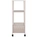 Carrello Torres - Beige - Metallo - 35x35x106 Cm - Foto miniatura 3