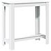 Tavolo Da Bar Bianco 102x50x103,5 Cm In Legno Multistrato - Foto miniatura 2