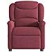 Poltrona Massaggiante Reclinabile Rosso Vino In Tessuto - Foto miniatura 3