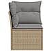Divano Angolare da Giardino con Cuscini Beige in Polyrattan - Foto miniatura 5