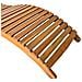 Lettino Prendisole In Legno Massello Di Acacia Marrone - Foto miniatura 4