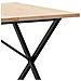 Tavolo Pranzo Telaio A X 200x100x75,5 Cm Legno Pino E Acciaio - Foto miniatura 6