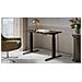 Scrivania con regolazione elettrica dell'altezza MOON 121x67x72-120 nero /san sebastian - Foto miniatura 3
