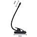 Lampada A Clip Per Libri: Luce Da Lettura Led Portatile Black - Foto miniatura 3