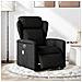 Poltrona Massaggiante Reclinabile Elettrica Nera in Tessuto - Foto miniatura 2