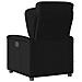 Poltrona Massaggiante Reclinabile Elettrica Nera in Tessuto - Foto miniatura 7