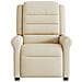Poltrona Reclinabile Massaggiante Elettrica Crema in Tessuto - Foto miniatura 5