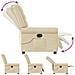 Poltrona Reclinabile Massaggiante Elettrica Crema in Tessuto - Foto miniatura 8