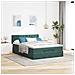 Struttura Letto Pouf con Materasso 140x200 cm in Velluto - Foto miniatura 4