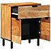Comodino  50x33x60 cm in Legno Massello di Acacia - Foto miniatura 1