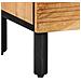 Comodino  50x33x60 cm in Legno Massello di Acacia - Foto miniatura 8