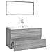 Set di Mobili da Bagno Grigio Sonoma in Legno Multistrato - Foto miniatura 4