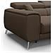 Fusion Divano Angolare In Tessuto Smacchiabile T05 Marrone - Foto miniatura 3
