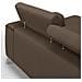 Fusion Divano Angolare In Tessuto Smacchiabile T05 Marrone - Foto miniatura 4