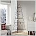 Albero di Natale Decorativo in Metallo Nero 210 cm - Foto miniatura 2