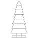 Albero di Natale Decorativo in Metallo Nero 210 cm - Foto miniatura 3