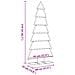 Albero di Natale Decorativo in Metallo Nero 210 cm - Foto miniatura 7