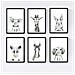 Set Di 6 Stampe Animali Bambini Gomma Da Masticare Maiale Giraffa Coniglio Volpe Cavallo Cani A3 Senza Cornice - Foto miniatura 1