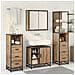 Set di mobili per il bagno con porta 4 pcs Rovere artigianale - Foto miniatura 4